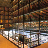 Photo of Beinecke library at Yale University.