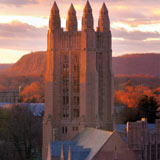 Photo of Yale at sunset.