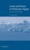 Land and Power in Ptolemaic Egypt book cover photo